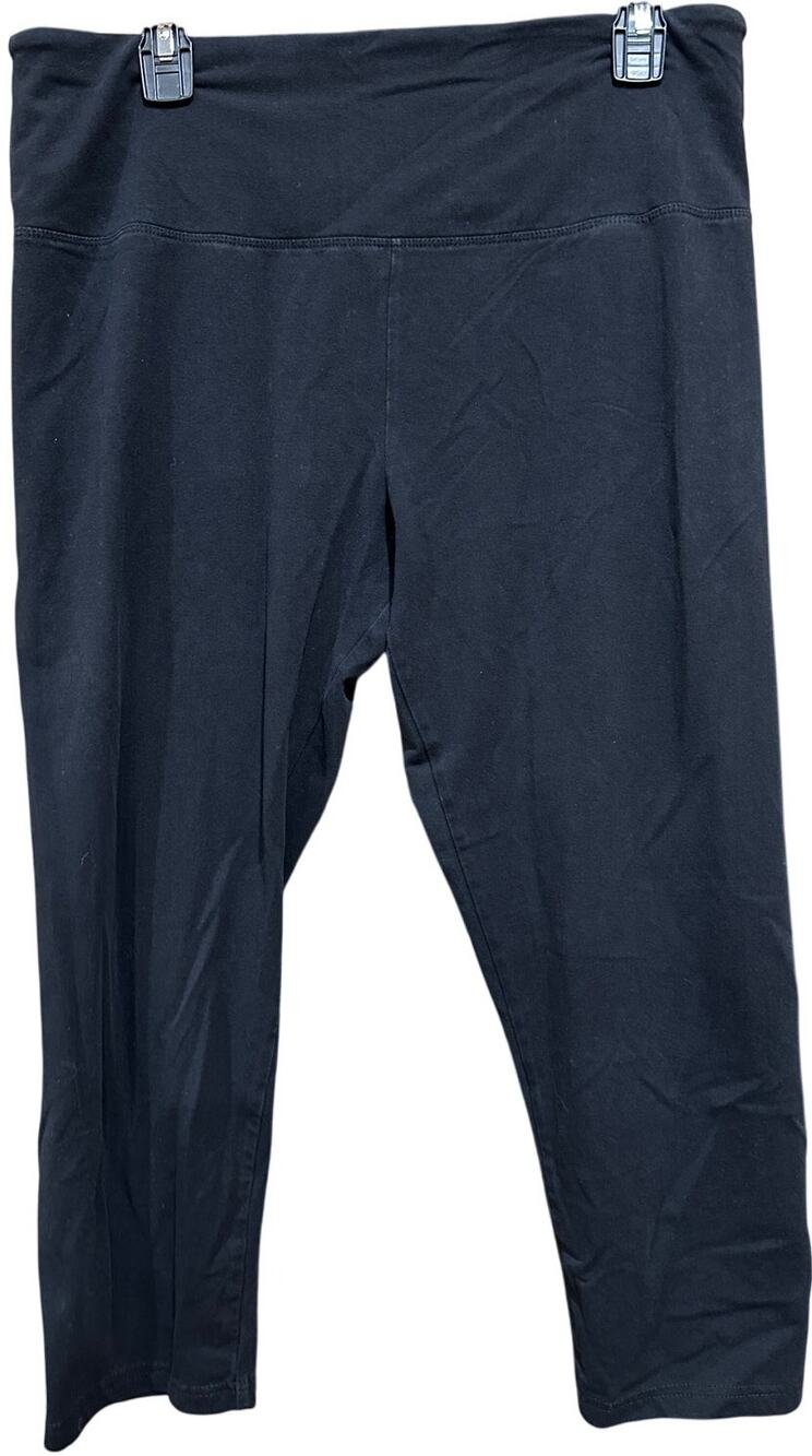 Style Co Leggings Women Size L Black Cropped Stretchy Minimalist Mature Capsule